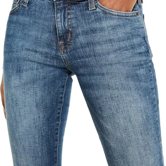 Classic Women's Mid Rise Bootcut Jeans, Size 8 - Everyday Comfort in Medium Wash